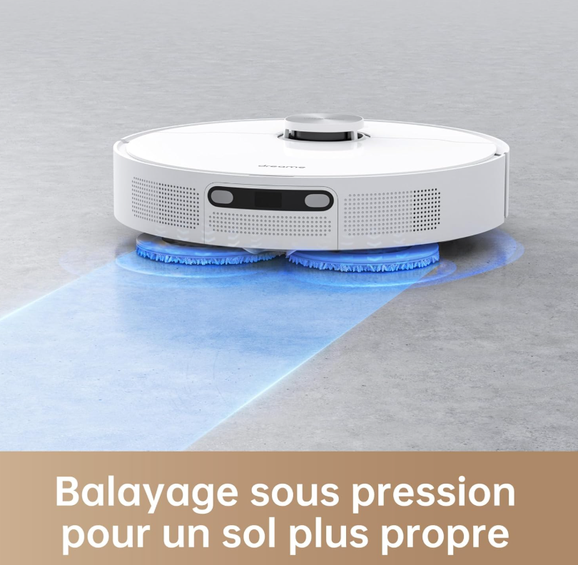 Dreame L10 Prime Robot Aspirateur Laveur avec Ascenseur de Serpillière