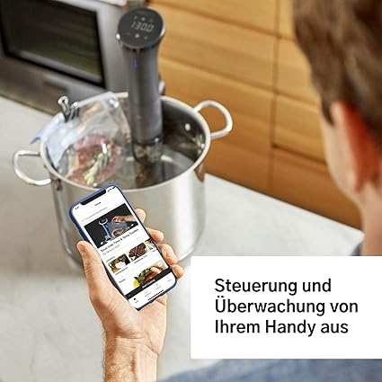 Anova Cuiseur de Précision Nano 2.0 AN400-EU00 - Cuisson Sous Vide, WiFi, Bluetooth, Petit et Compact, Noir