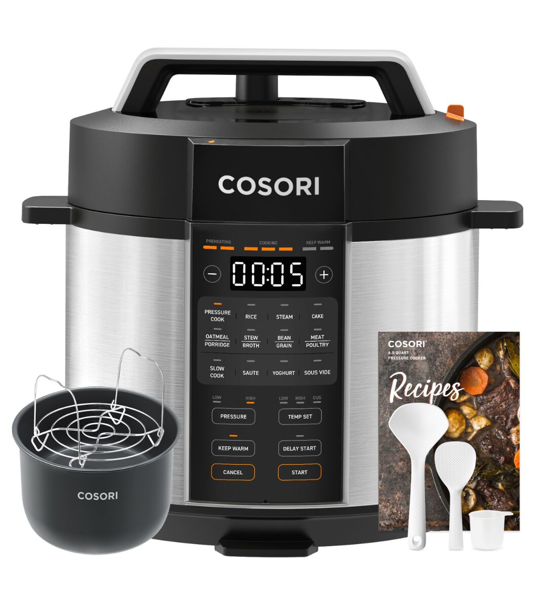 Autocuiseur Pressure Cooker Cosori Chef Edition - 6 L, 17 Programmes, Acier Inoxydable, Écran LED Tactile