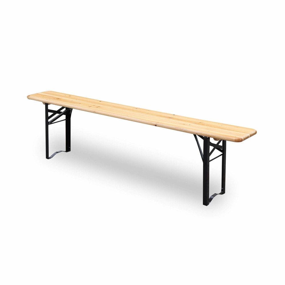 Table de jardin pliable bois de sapin 2 bancs pliables 6 places