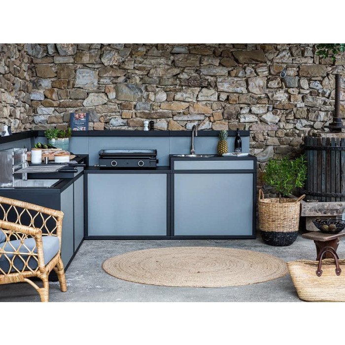 Pack Plancha à gaz Forge Adour BASE 60 Acier peint + Housse + Spatule