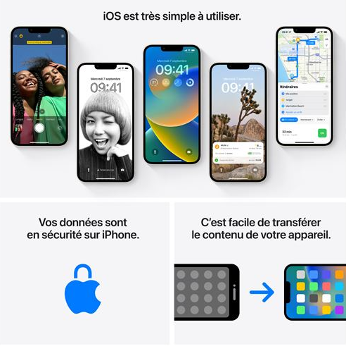 Apple iPhone 13 6,1 5G 128 Go Double SIM Noir Minuit