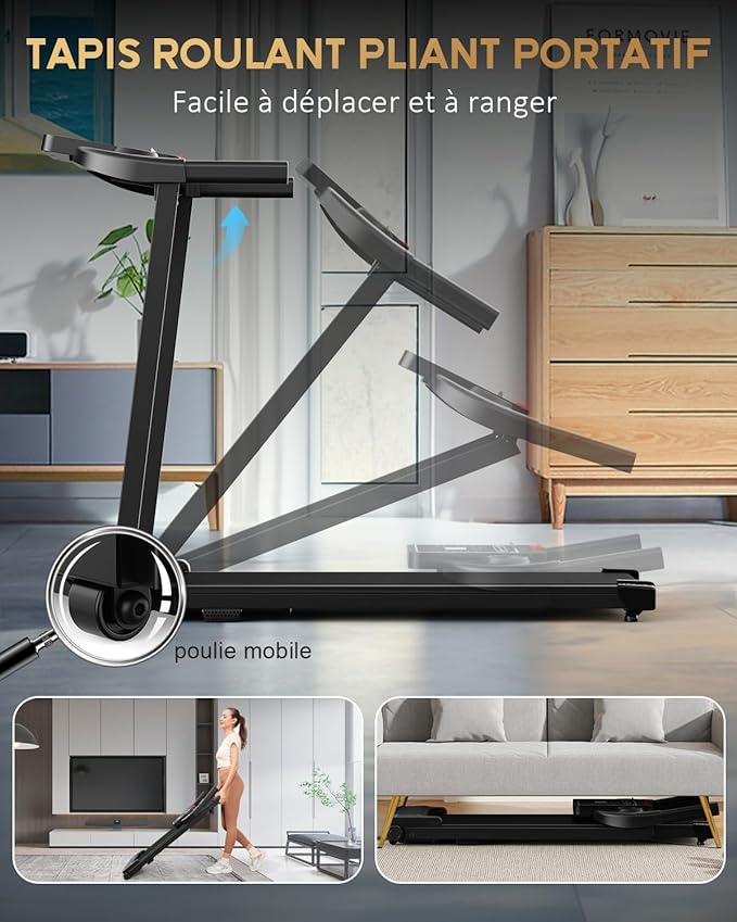 Tapis de Course Marche Pliable - Tapis de Marche Pliable Motorisé