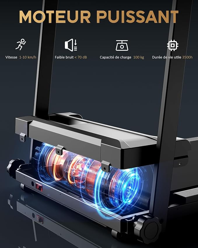 Tapis de Course Marche Pliable - Tapis de Marche Pliable Motorisé