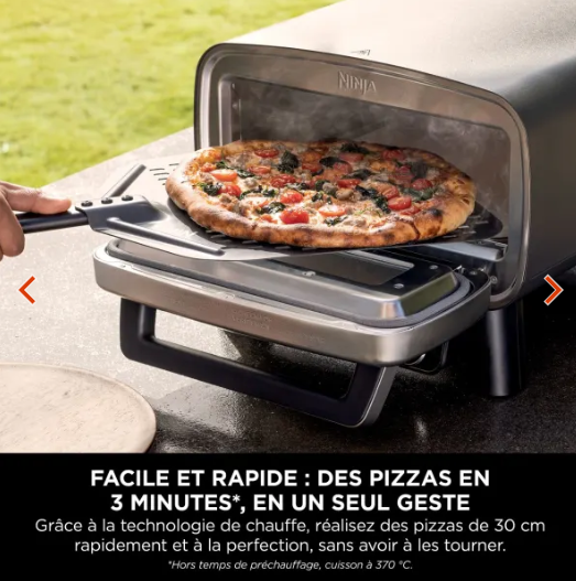 Four à pizza électrique d’extérieur Ninja Artisan MO201EU avec fonction Air Fryer