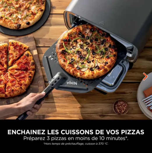 Four à pizza électrique d’extérieur Ninja Artisan MO201EU avec fonction Air Fryer