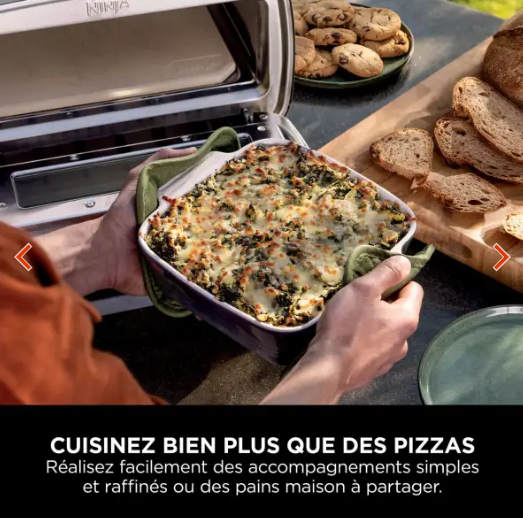 Four à pizza électrique d’extérieur Ninja Artisan MO201EU avec fonction Air Fryer