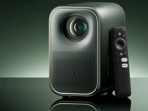 Xming Page One – Projecteur LCD Google TV avec Netflix Certifié, 1080P Full HD, 320 Lumens ISO, Dolby Audio, Autofocus