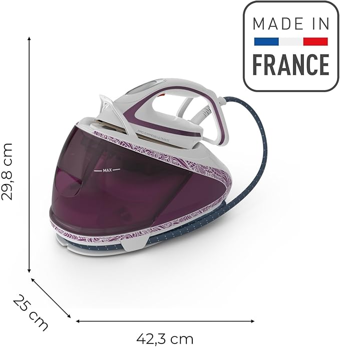 Calor Pro Express Ultimate GV9560C0 – Centrale Vapeur Haute Pression 7,3 bars, Pressing 490 g/min, Anti-Calcaire, Fabriqué en France