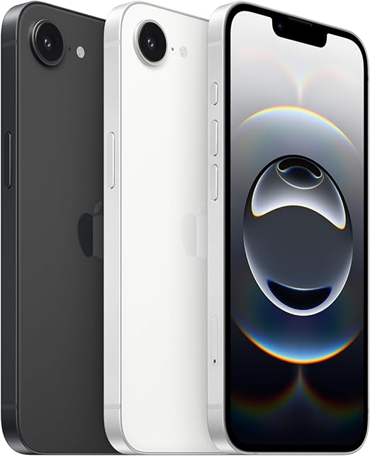 Apple iPhone 16e 128 Go Noir – Puce A18, Écran Super Retina XDR 6,1", Caméra Fusion 48 MP, Autonomie Optimisée