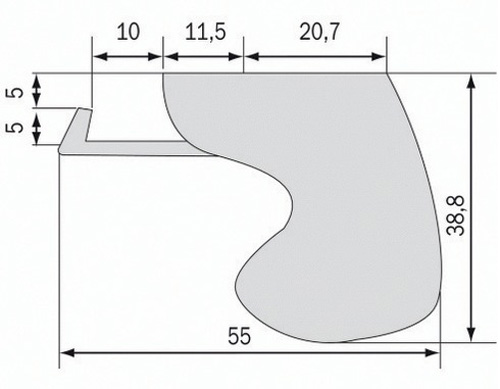 Fermeture semi automatique SORGHO 130mm laqué brun RAL1247 - LA CROISEE DS - DS6127-097