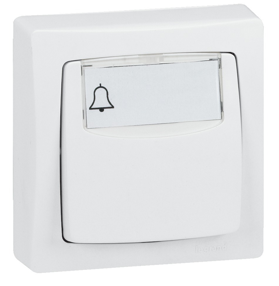 Bouton-poussoir porte étiquette ASL pour appareillage saillie 6A - LEGRAND - 086009