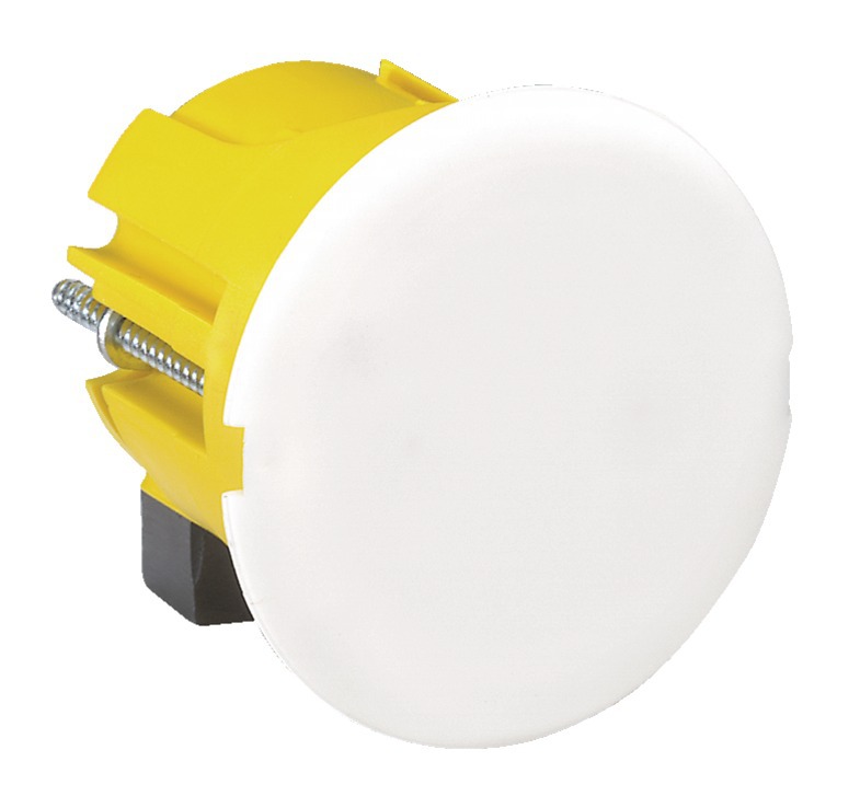 Boîte luminaire BATIBOX cloisons sèches avec couvercle de finition pour applique P 40mm - LEGRAND - 089346