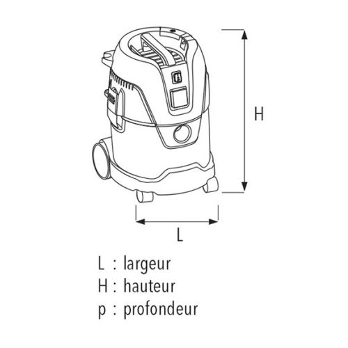 Aspirateur DCP 25 1250W - SIDAMO - 20405020