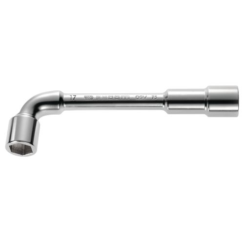 Clé à pipe débouchée forgée 6x6 pans 19mm L.204mm - FACOM - 75.19