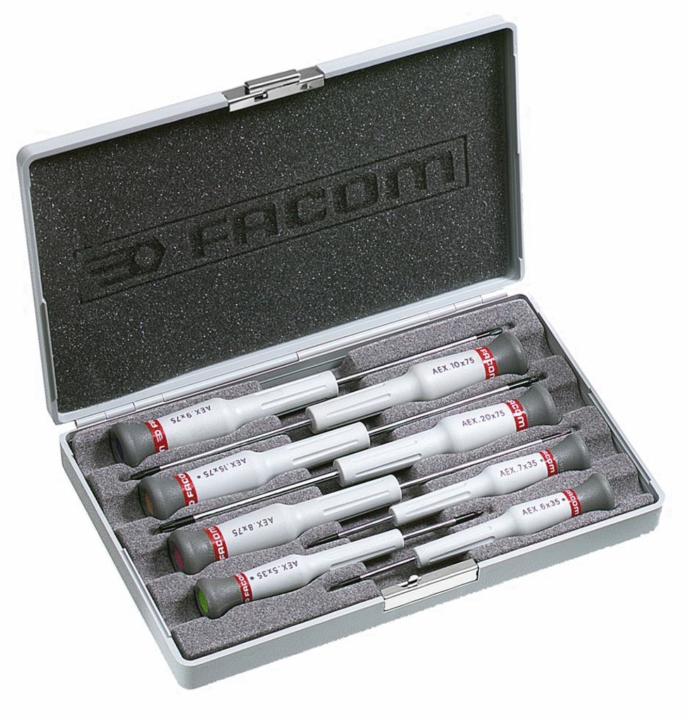 Coffret de 8 tournevis Micro-Tech® Torx® - FACOM - AEX.J2