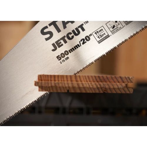 Scie égoïne denture fine JETCUT™ 500mm - STANLEY - 2-15-599