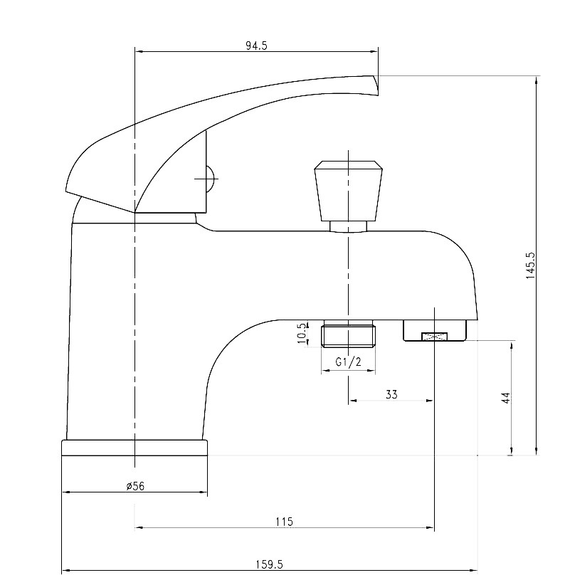 Mitigeur bain / douche monotrou Nova - GARIS - R01-11105CR