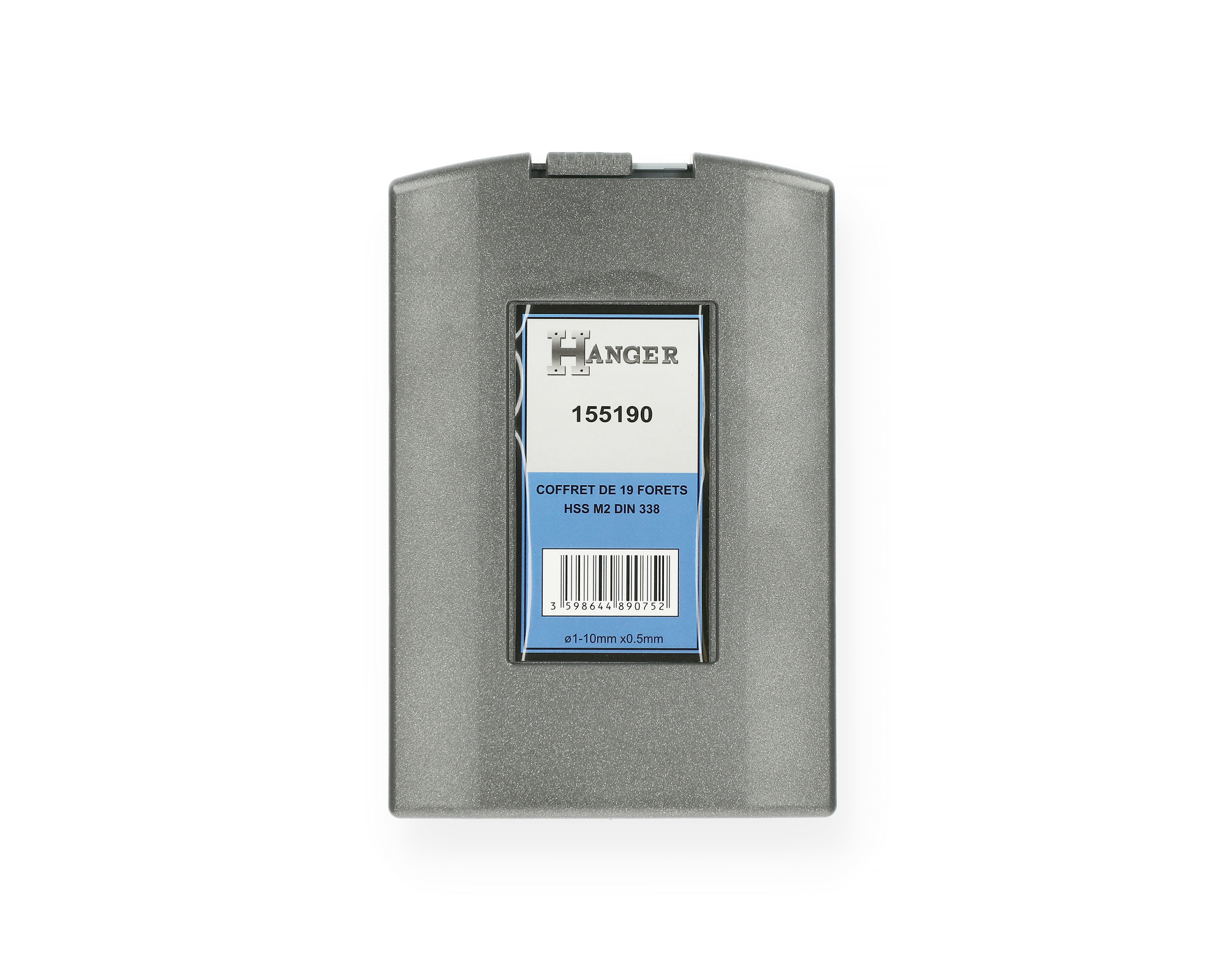 Coffret de 19 forets HSS taillés meulés - HANGER - 155190