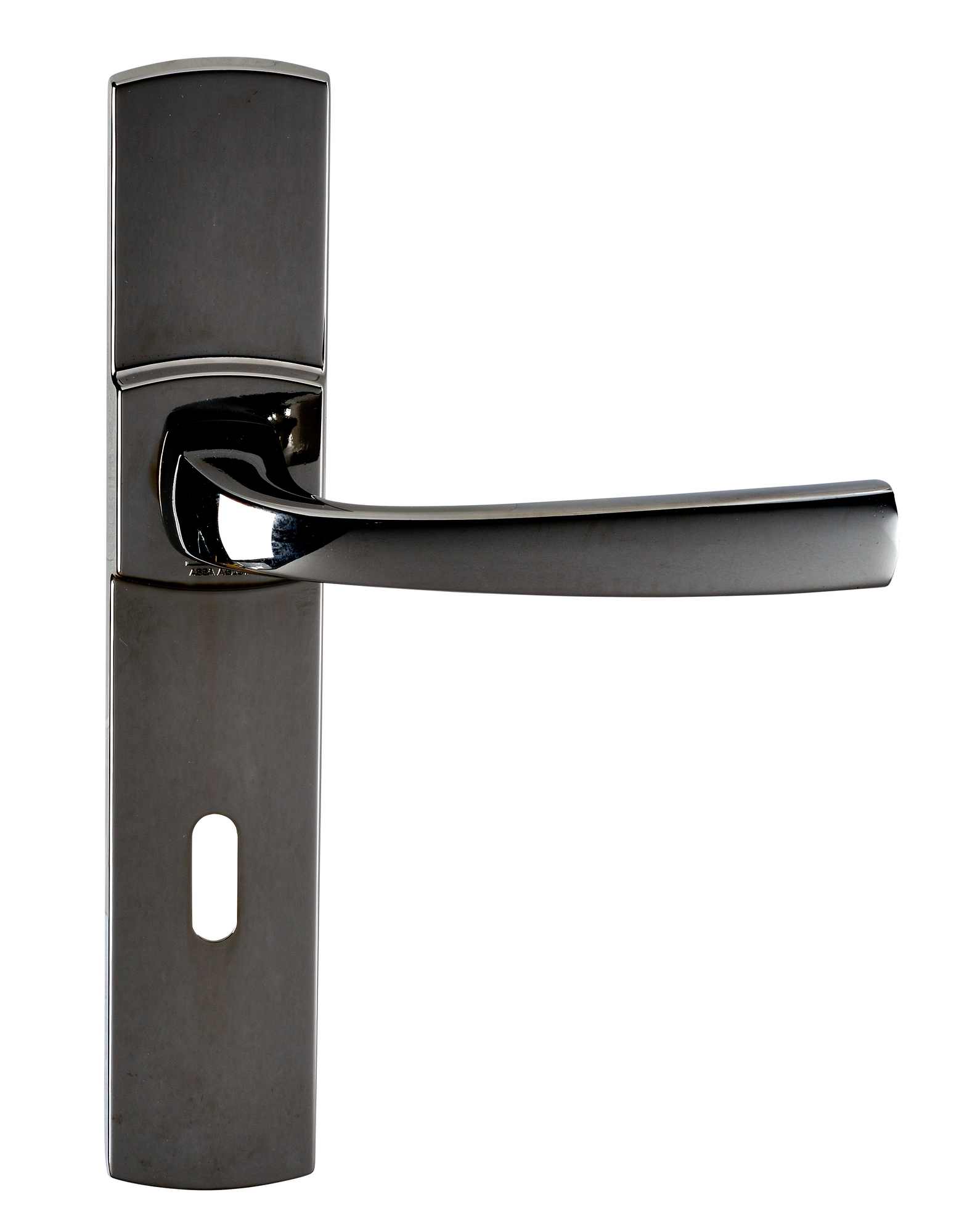 Ensemble sur grande plaque MUZE type clé L finition diamant noir - VACHETTE - 086434