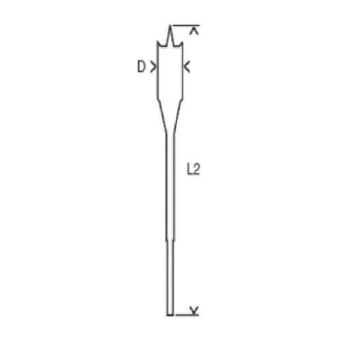 Mèche plate Self Cut Speed diamètre 30x152mm - BOSCH - 2608595497