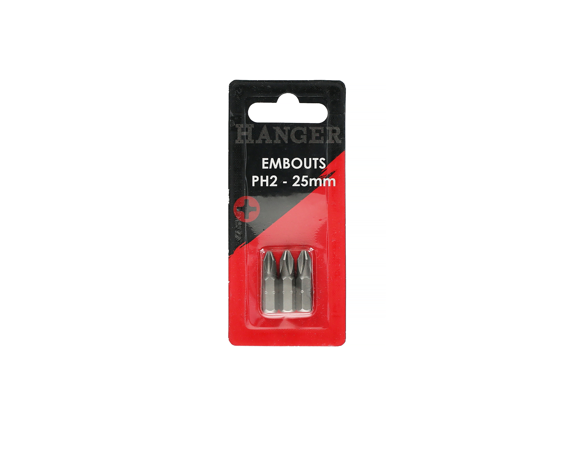 Carte de 3 embouts cruciformes PH2 L 25mm - HANGER - 133012