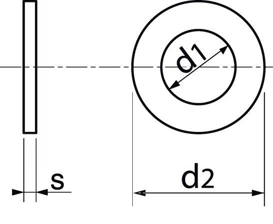 Rondelle plate nylon DIN 125 M6 boite de 200 pièces - ACTON - 840006