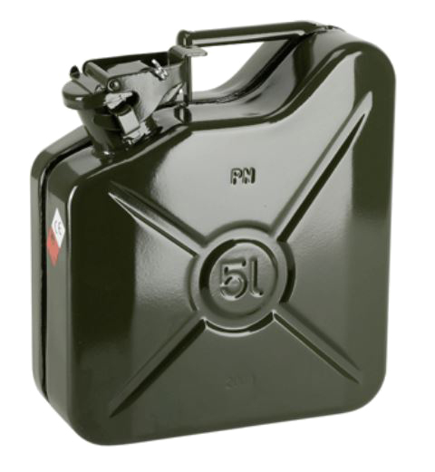 Jerrycan carburant métallique 5L - PRESSOL - 21 050