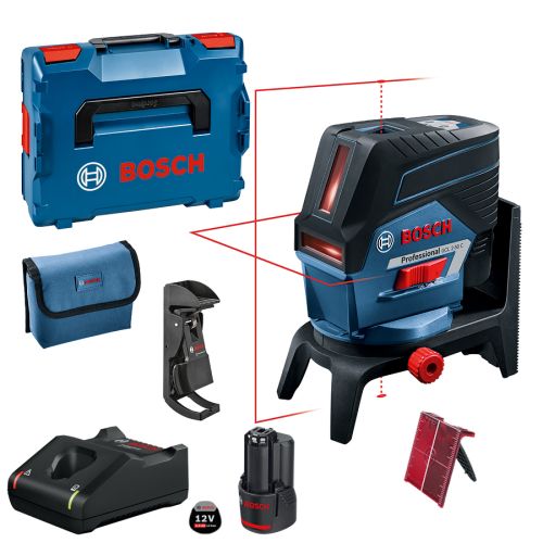 Laser point et ligne 12V GCL 2-50 C Rouge en coffret L-BOXX - BOSCH - 0601066G03