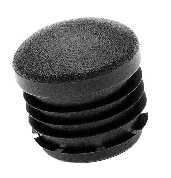 Embout intérieur rond plastique noir 30mm - FORTAPS - 16-30