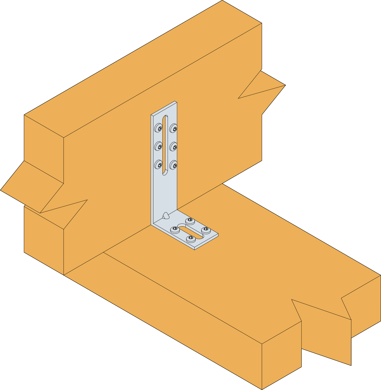 Equerre fixation EFIXR 70x54x30x2mm SIMPSON EFIXR753