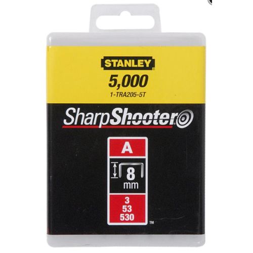 Agrafes Type A 8mm boîte de 5000 - STANLEY - 1-TRA205-5T