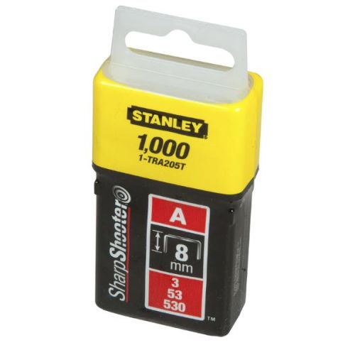 Agrafes Type A 8mm boîte de 1000 - STANLEY - 1-TRA205T