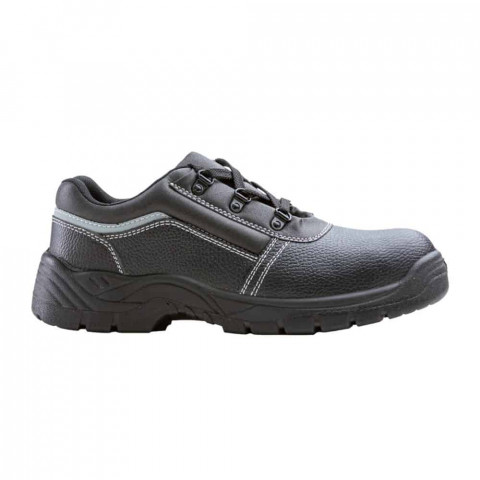 Chaussures de sécurité basses NACRITE S1P SRC en cuir fleur de buffle noir P36 - B0912-T36