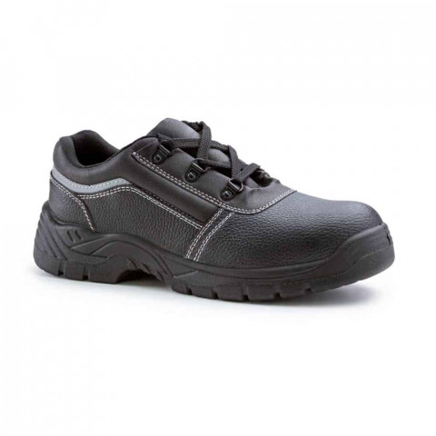 Chaussures de sécurité basses NACRITE S1P SRC en cuir fleur de buffle noir P39 - B0912-T39
