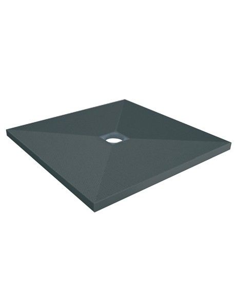 Receveur à carreler 900x900x40cm PANODUR CLASSIC trou central  - LAZER - 340100