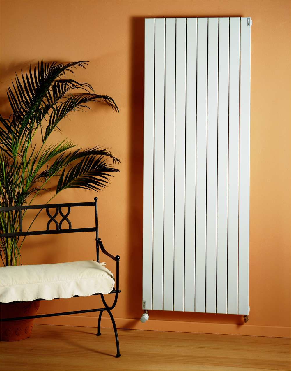 Radiateur chauffage central vertical plat FASSANE PREM'S 1240W blanc - ACOVA - SHX-200-059