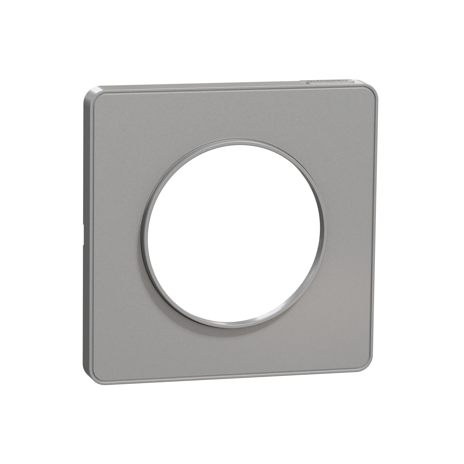 Plaque ODACE Touch aluminium 1 poste  - SCHNEIDER ELECTRIC - S530802