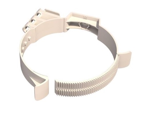 Collier blanc pour conduit D100/125 - UBBINK - 169028