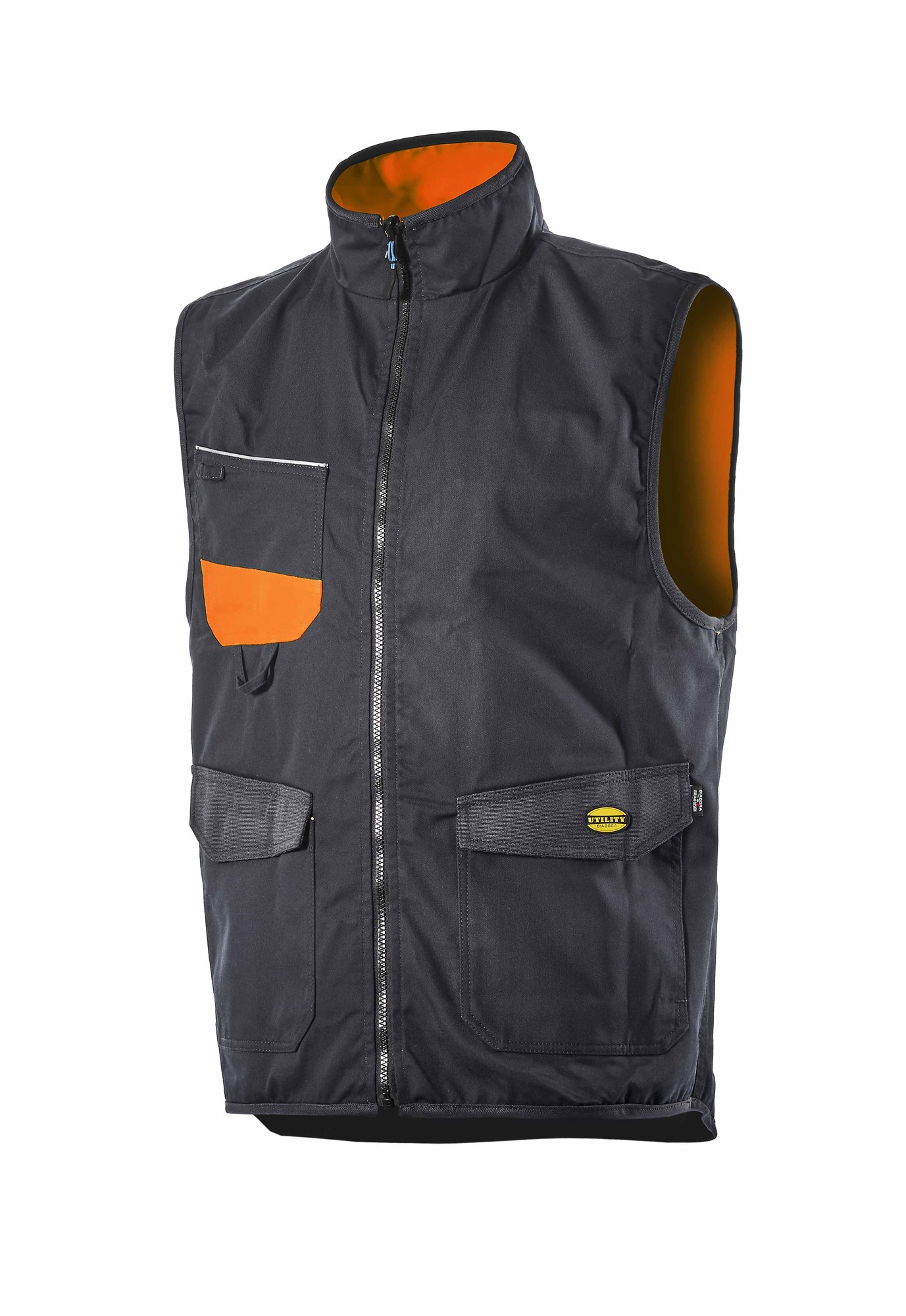 Gilet haute visibilité orange fluo/bleu TXL - DIADORA SPA - 702.170747.XL C6190