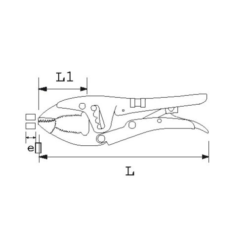 Pince-étau à grande ouverture - SAM OUTILLAGE - 212-25