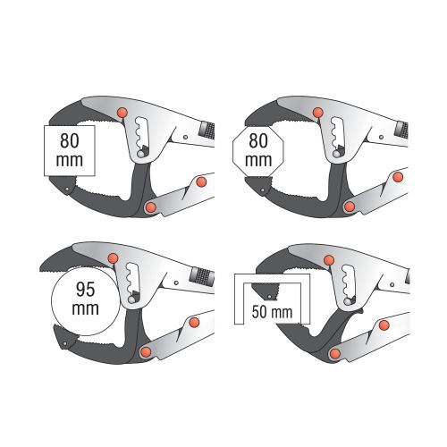 Pince-étau à grande ouverture - SAM OUTILLAGE - 212-25