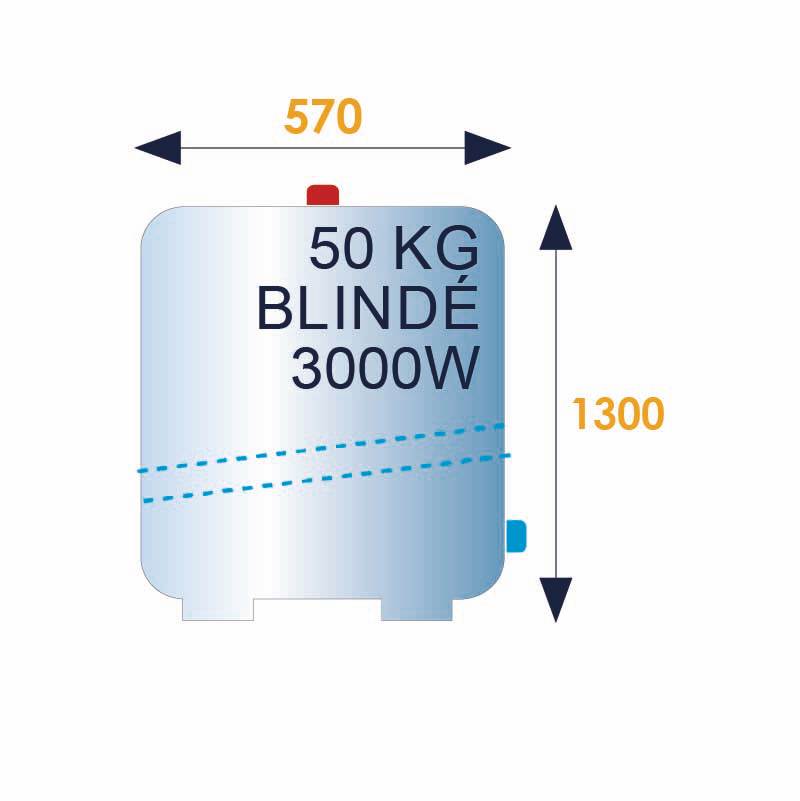 Chauffe-eau électrique blindé INITIO vertical stable 200L - ARISTON - 3000595