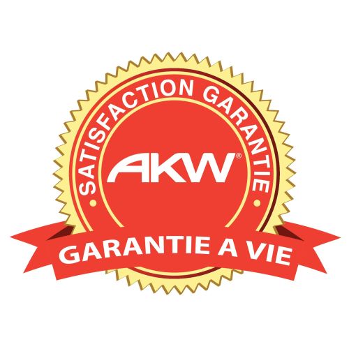 Patère en inox poli 70x50mm - AKW - 23621