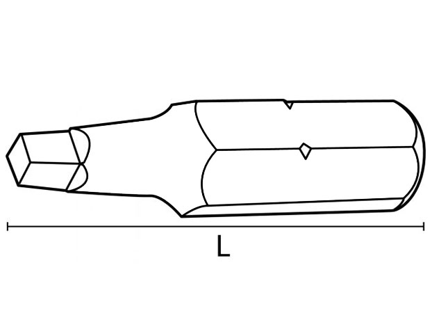 Embout carré acier N°2/50 boîte 10 - ACTON - 360302/50