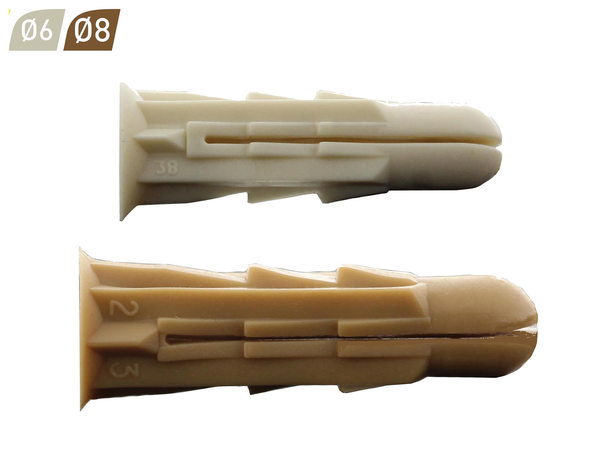 Cheville plastique universelle ARPON 6x25mm bidon de 800 - SPIT - 055722