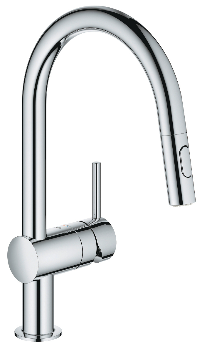 Mitigeur d'évier MINTA bec haut douchette extractible 2 jets - GROHE - 32321-002