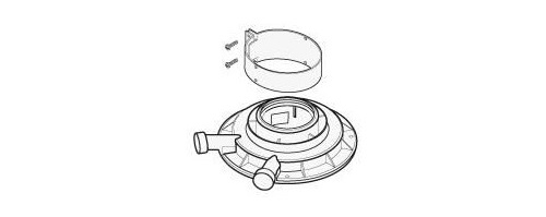 Buse pour sortie verticale condensation 60/100 - SAUNIER DUVAL - 0020257015