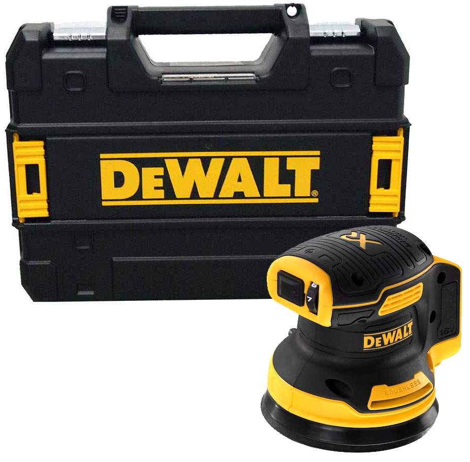 Ponceuse excentrique 18V  XR Brushless (sans batterie ni chargeur) + coffret TSTAK - DEWALT - DCW210NT-XJ