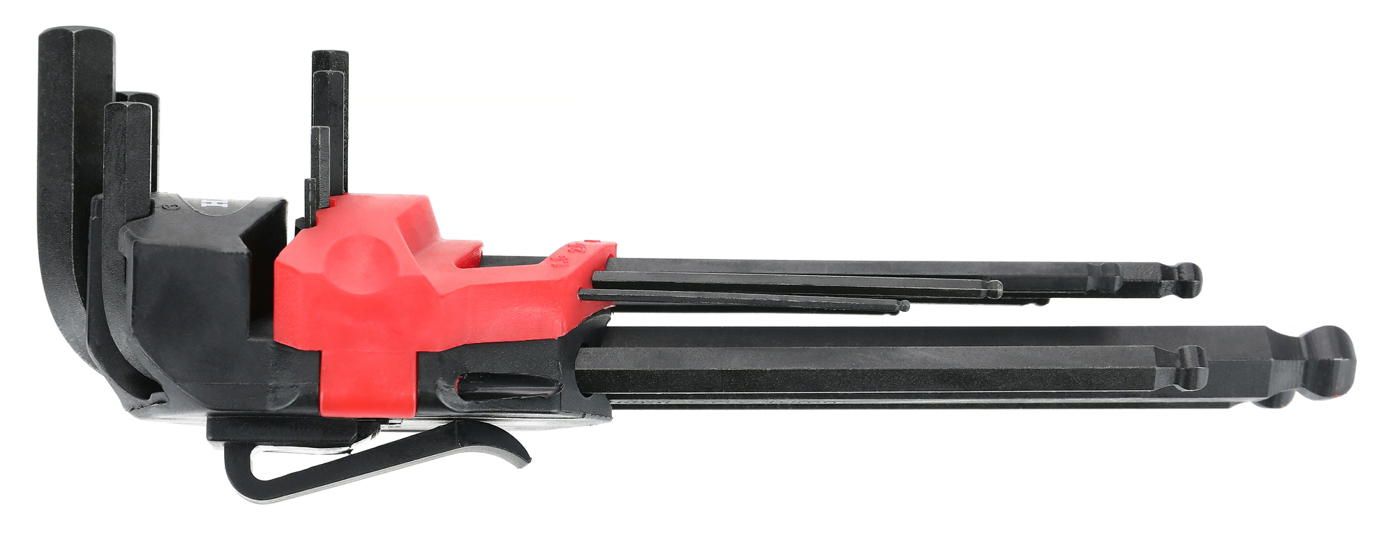 Jeu de 9 clés mâles 6 pans tête sphérique noires - HANGER - 250116